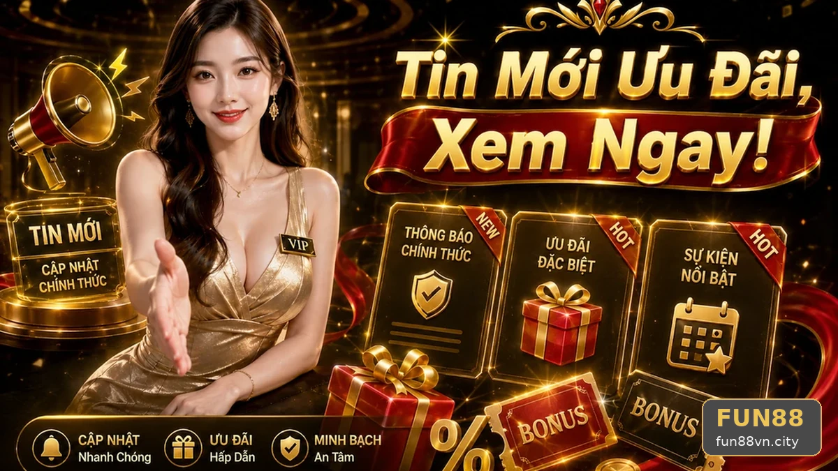 Từ ảnh tin mới đến điều kiện nhận thưởng khuyến mãi FUN88